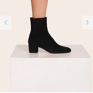 Staud Aimee short black boot suede